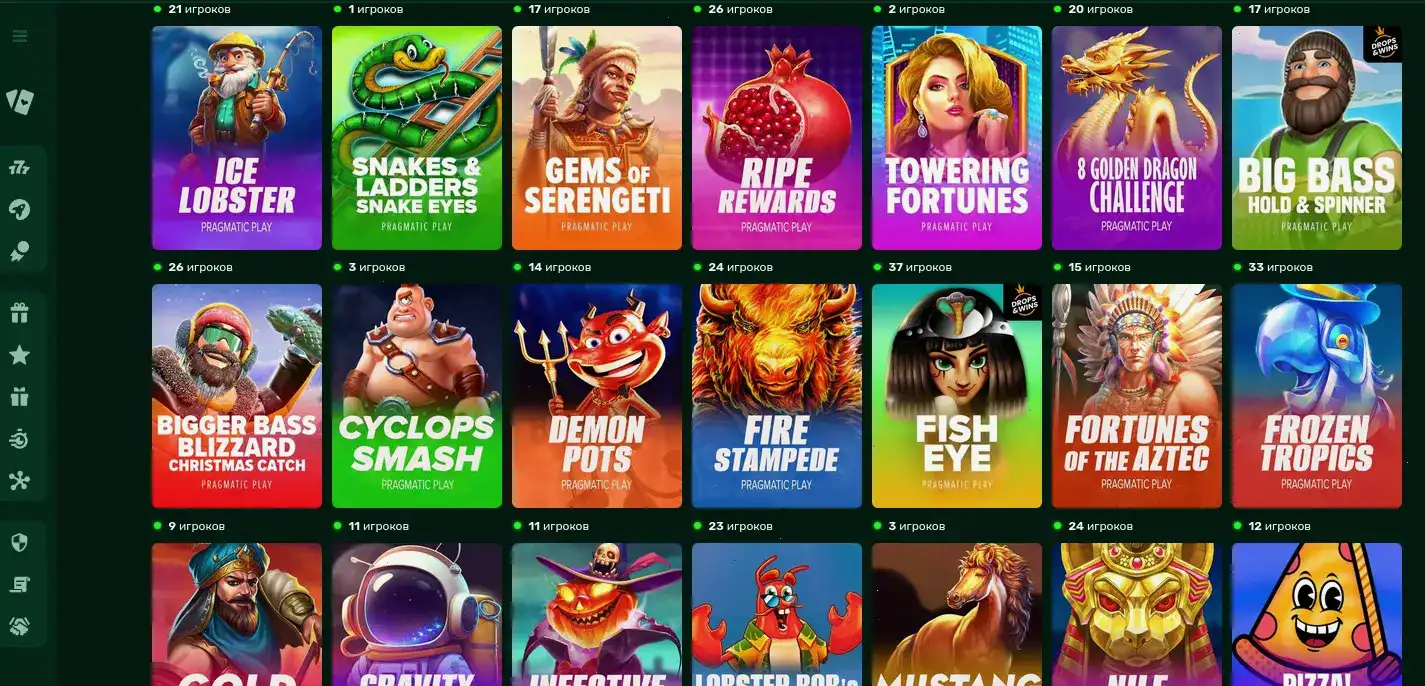 Интерфейс личного кабинета Monro casino